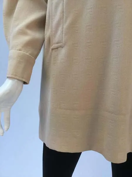 1990s Roberta di Camerino Tan Wool Tunic