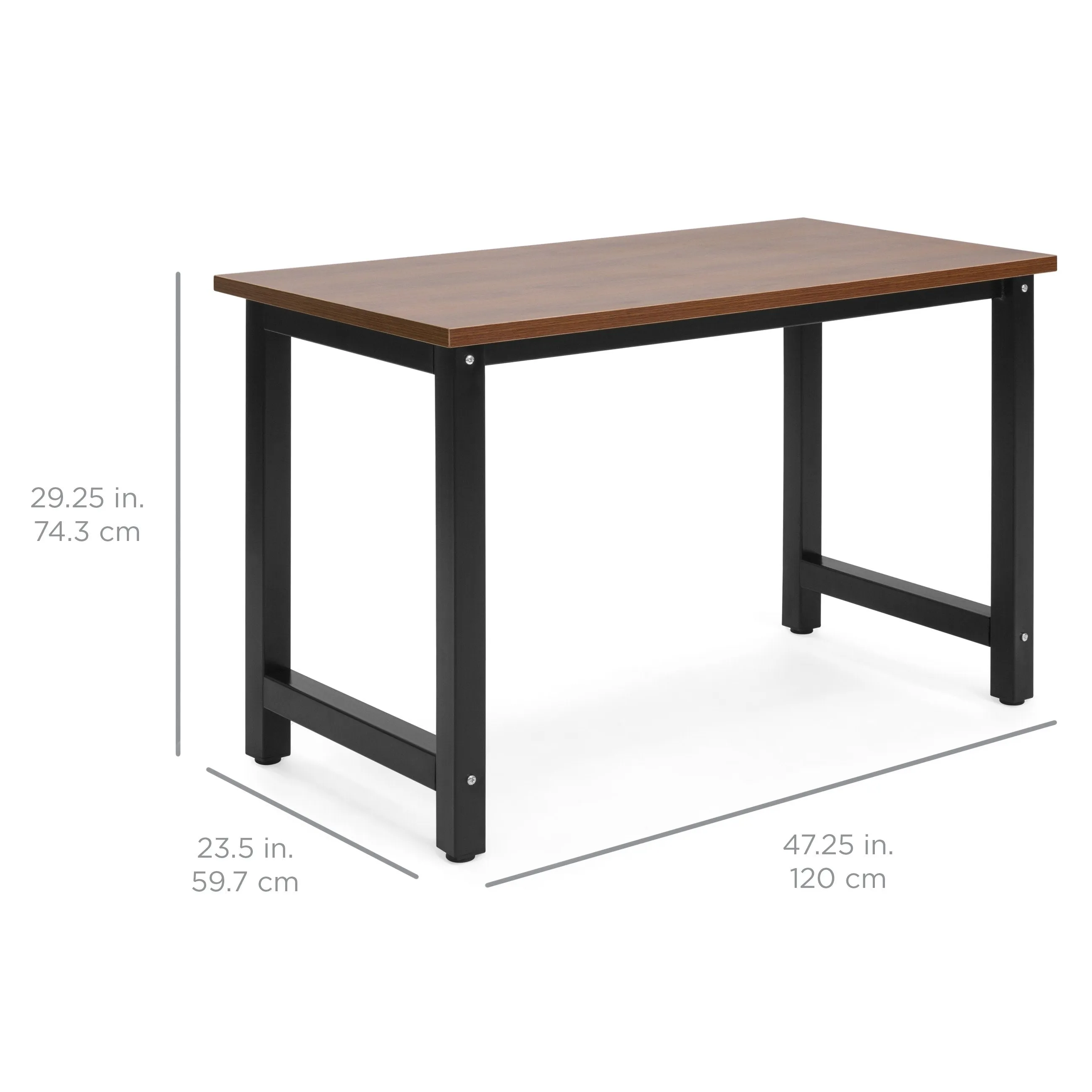 47.25x23.5in Home Office Computer Desk Workstation Table w/ Adjustable Legs