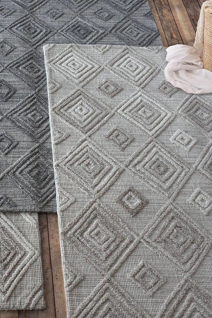 Admont Grey Wool Rug