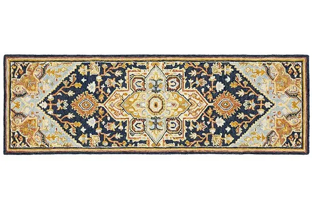 Alfresco 28408 Navy/Rust Rug