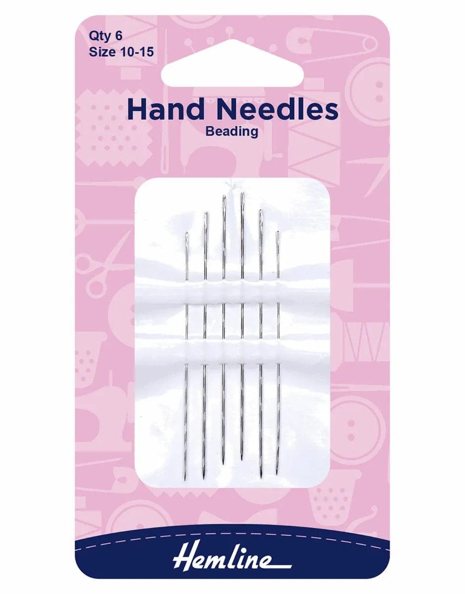 Beading Hand Sewing Needles, Sizes 10-15