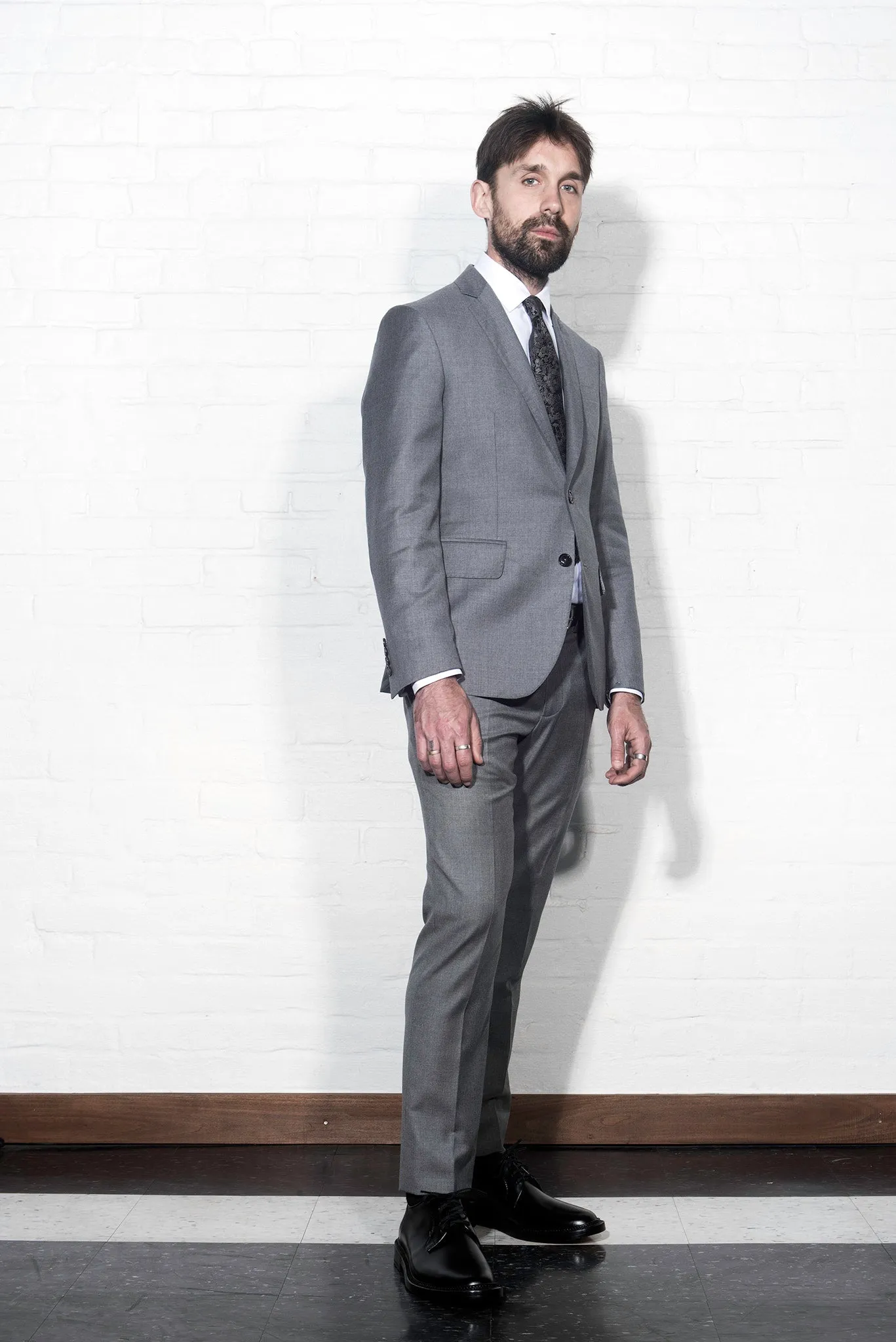 BKT50 Tailored Trouser in Super 110s Twill - Dove Gray