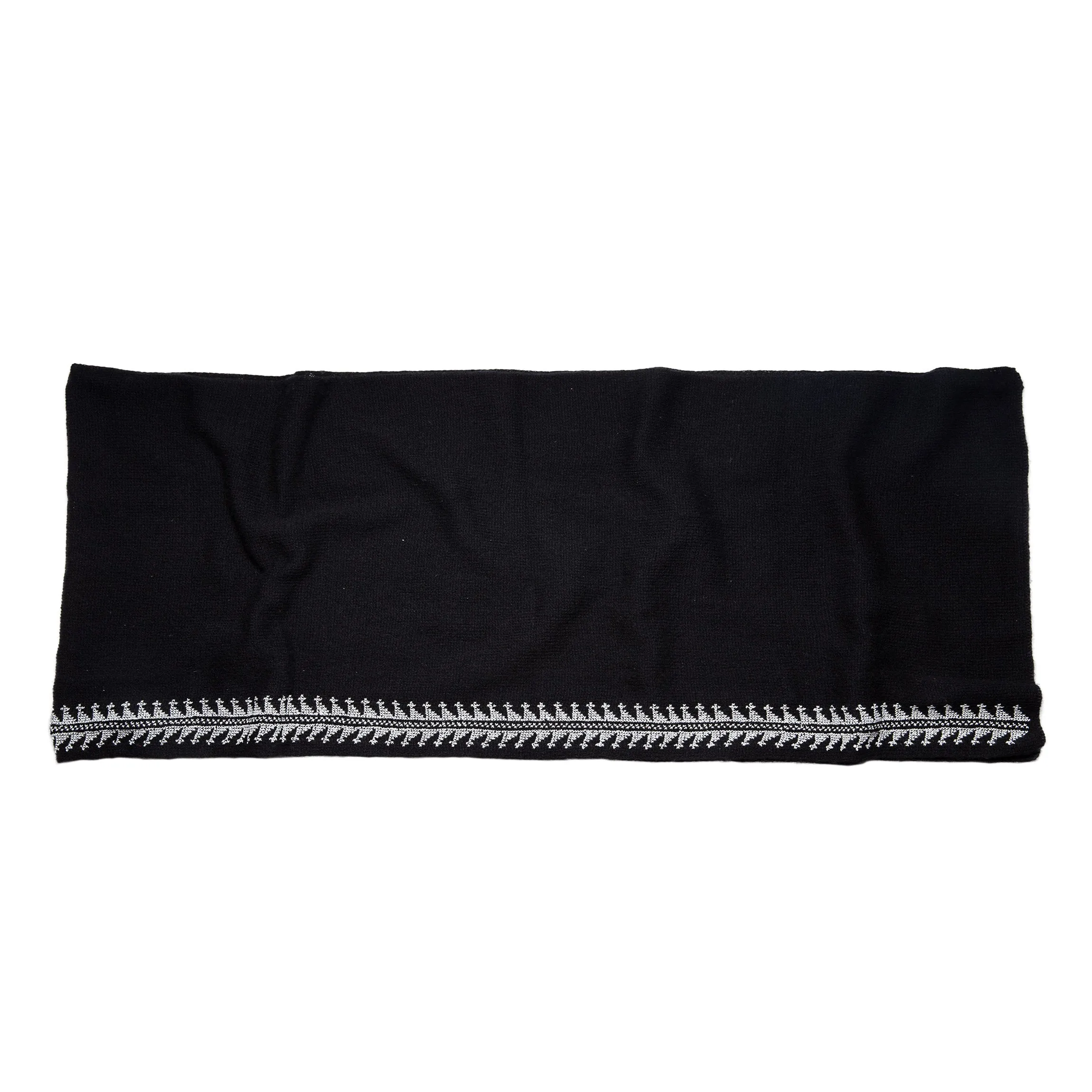 BLACK CASHMERE SCARF