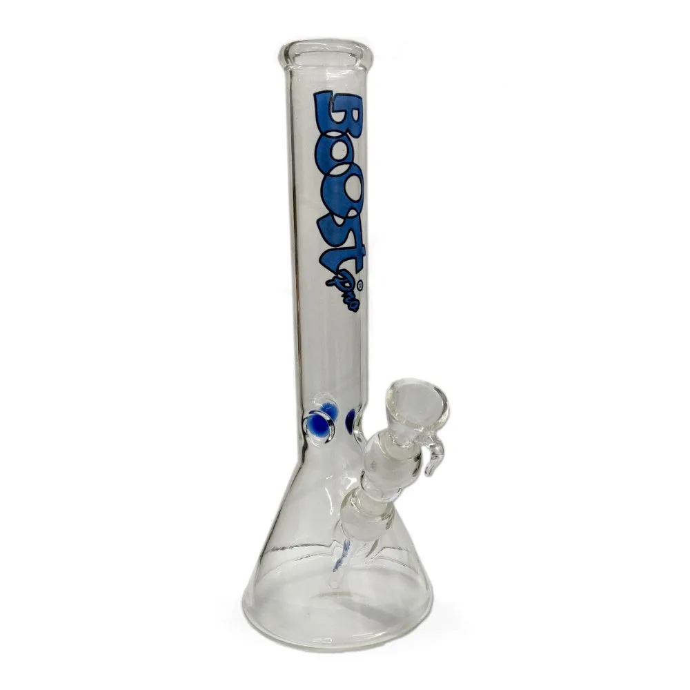 Boost Pro - Thick Glass Ice Pinch - 30cm Beaker Bong - GB69