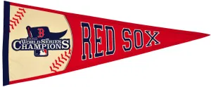 Boston Red Sox 2013 World Series Embroidered Wool Red Pennant - Slight Defect