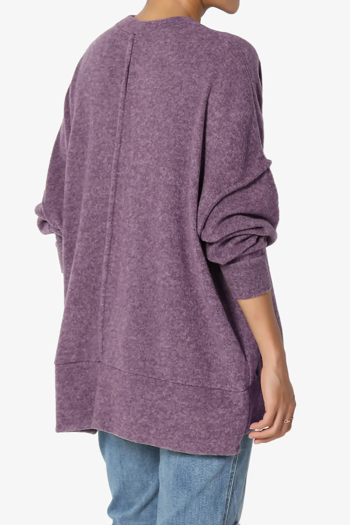 Breccan Blushed Knit Oversized Sweater PLUS