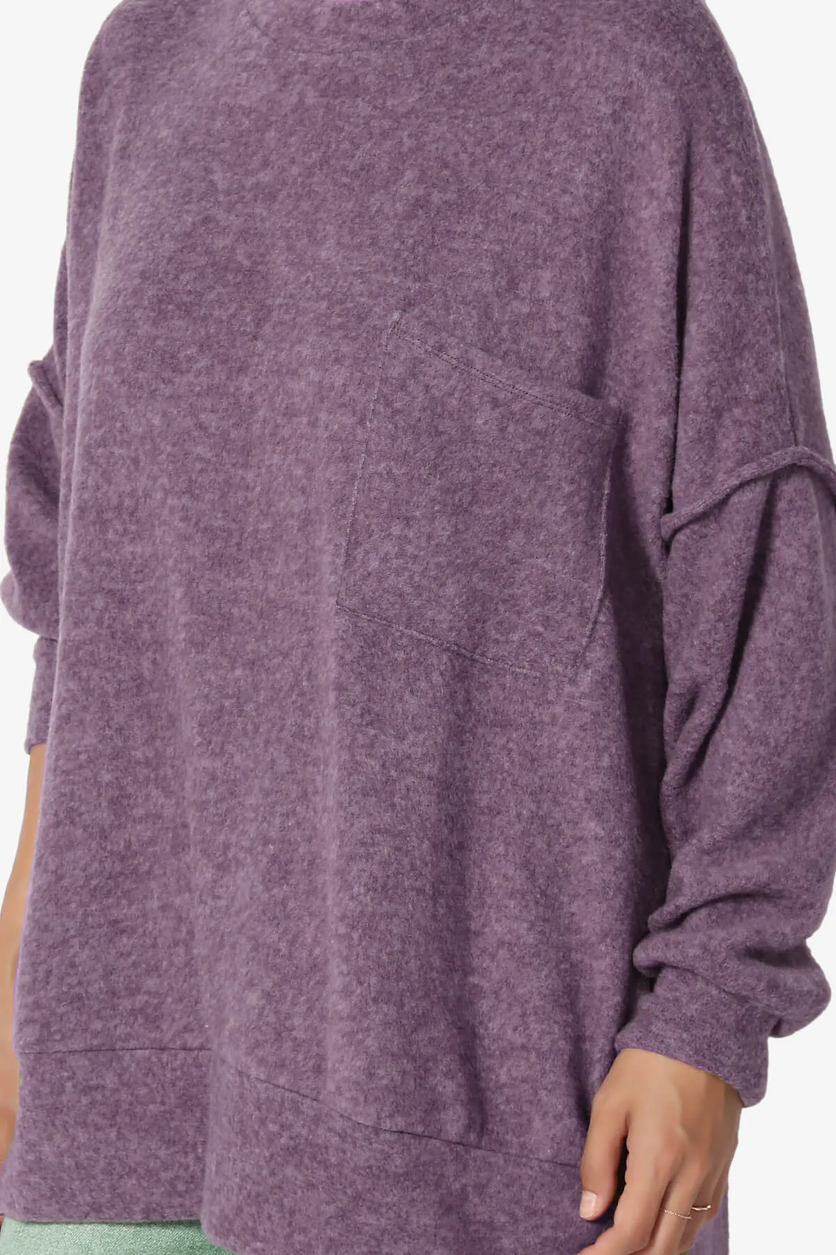 Breccan Blushed Knit Oversized Sweater PLUS