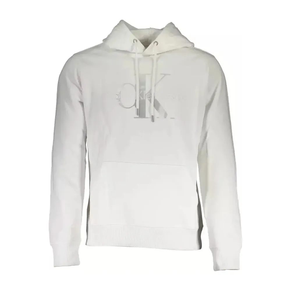 Calvin Klein White Cotton Men Sweater