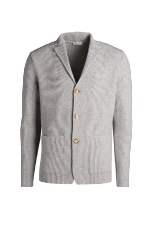 Cashmerino pearl-knit jacket