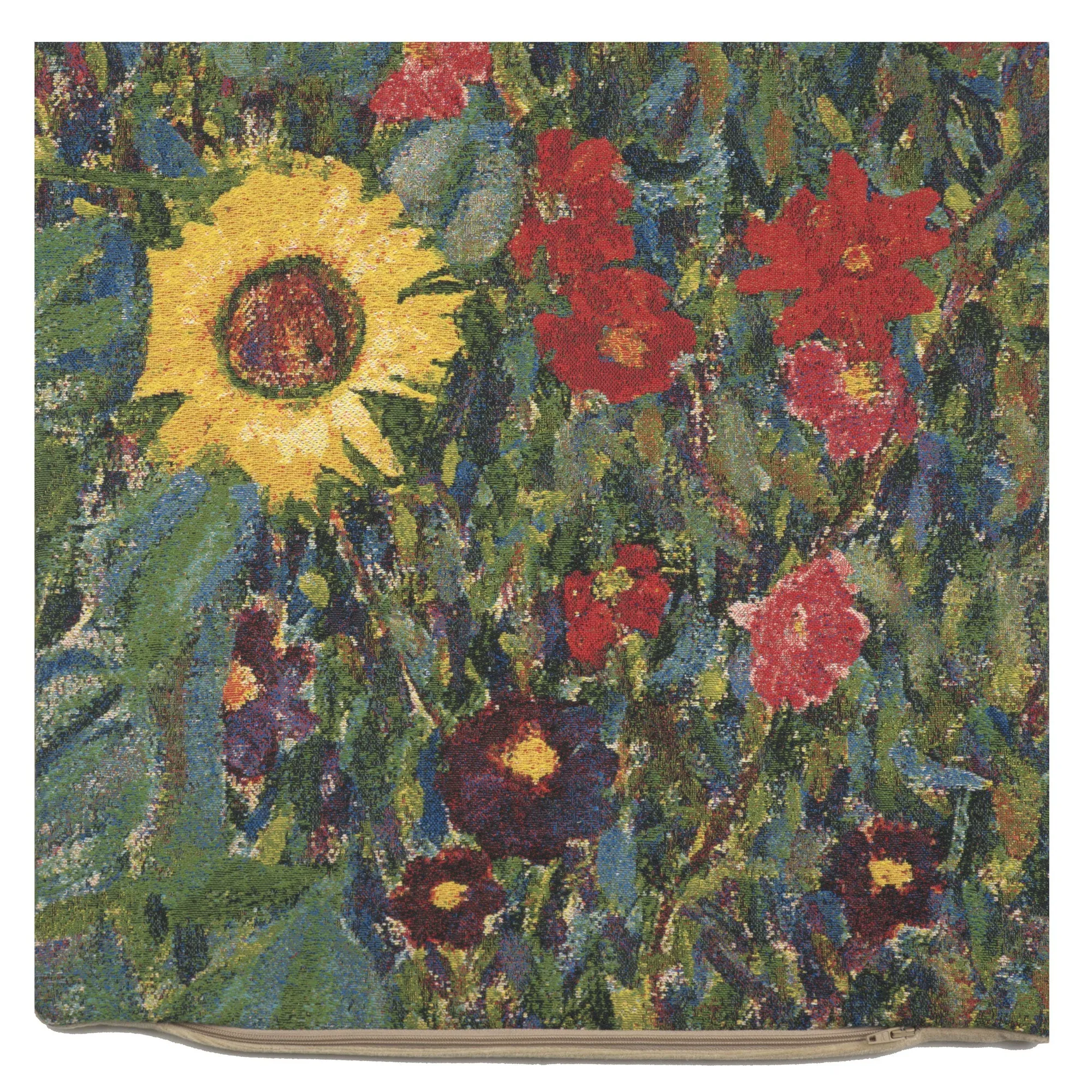 Country Garden B by Klimt European Cushion Cover by Gustav Klimt