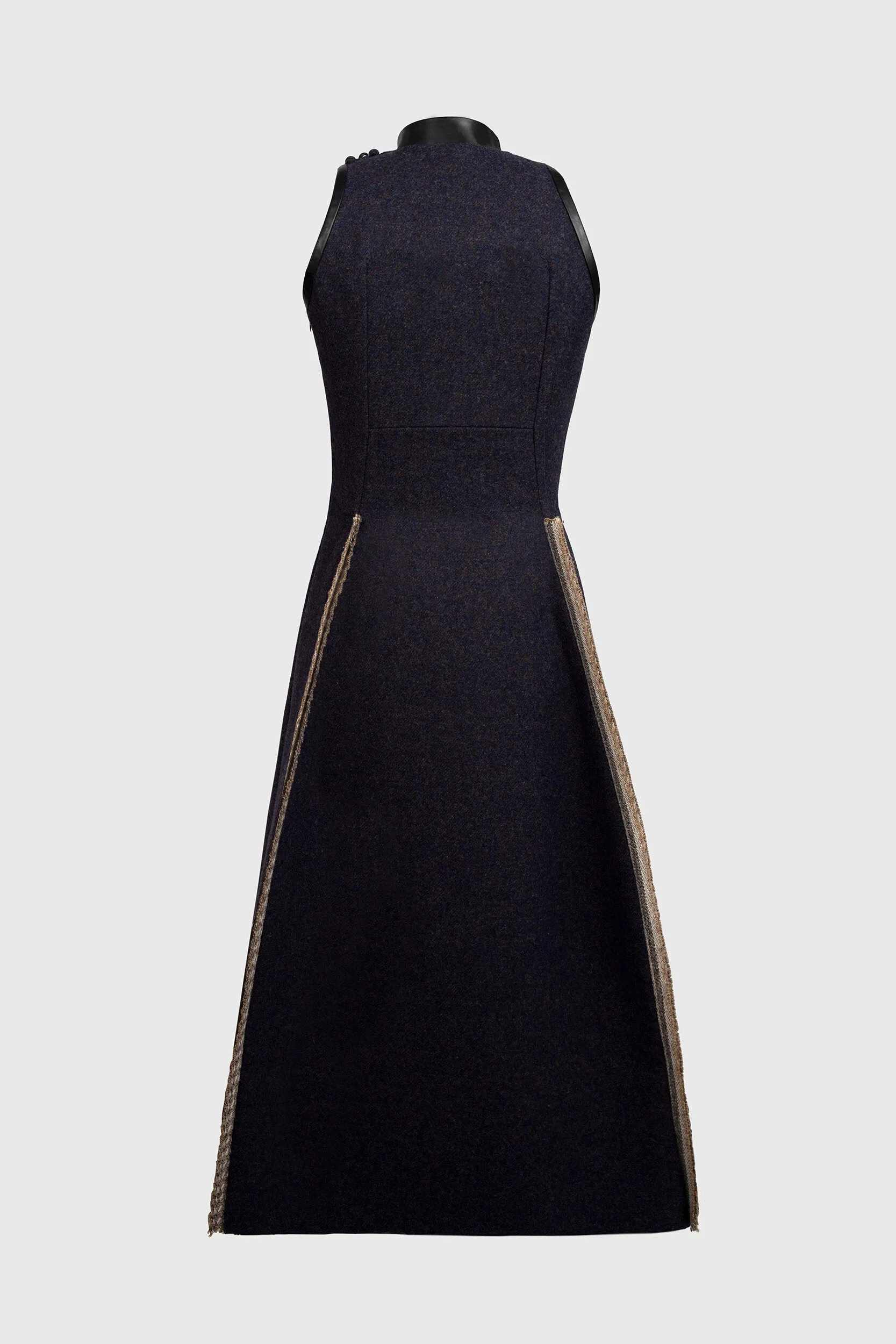 Crinoline Dress - Black Wool