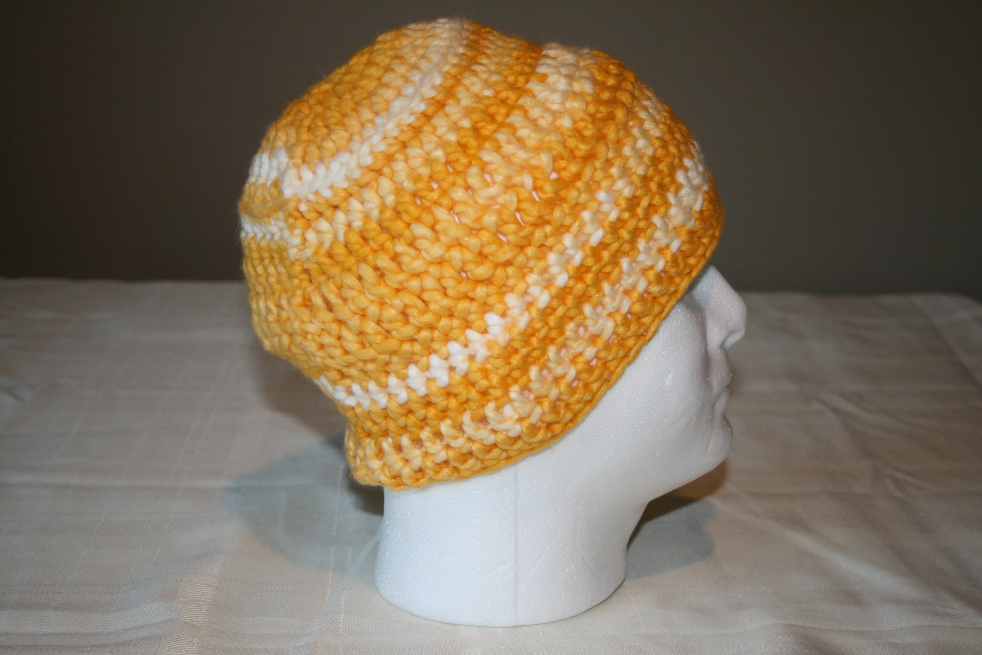 Crochet Hat in Yellows