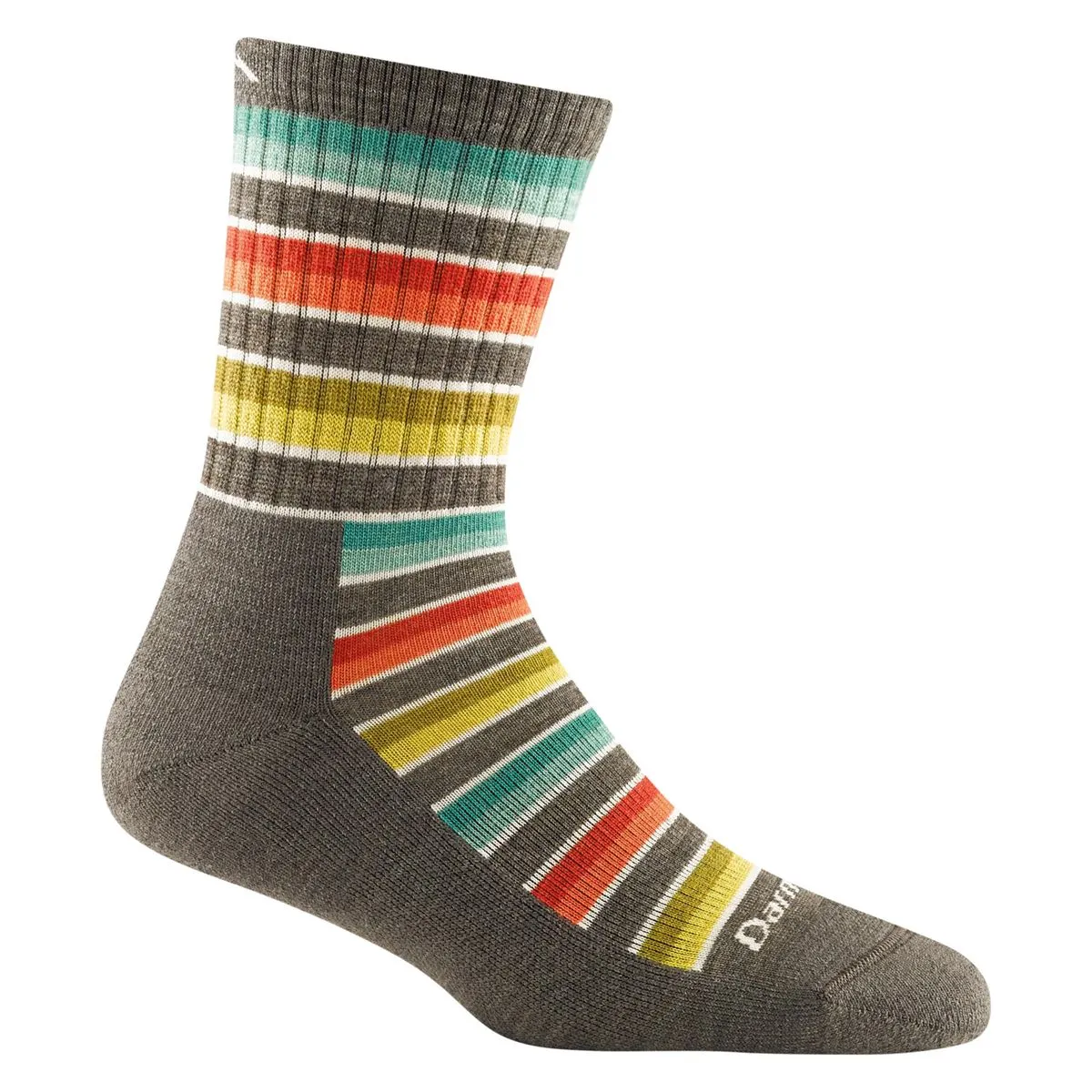 Darn Tough Womens Decade Stripe Micro Crew Midweight Sock with Cushion 1994