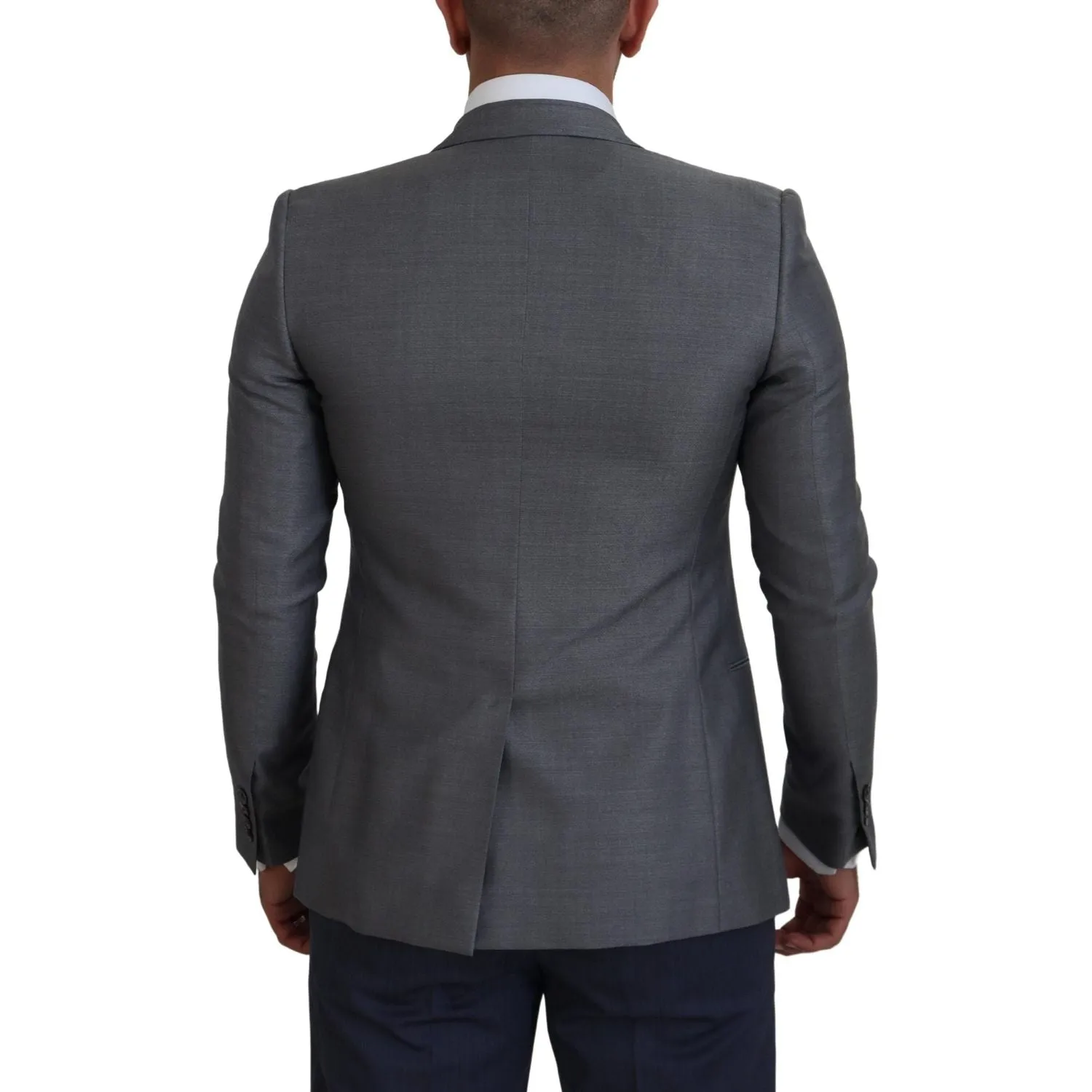 Dolce & Gabbana Elegant Light Gray Sicilia Blazer Jacket