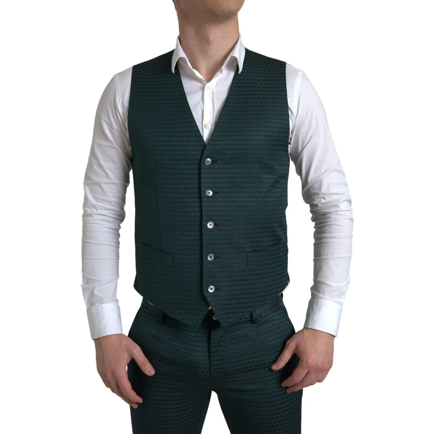 Dolce & Gabbana Emerald Elegance Slim Fit 3-Piece Suit