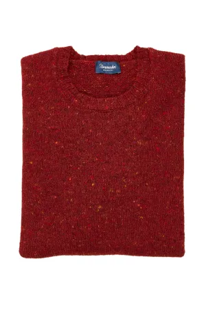 Drumohr Rosso LS Donegal Crewneck Sweater