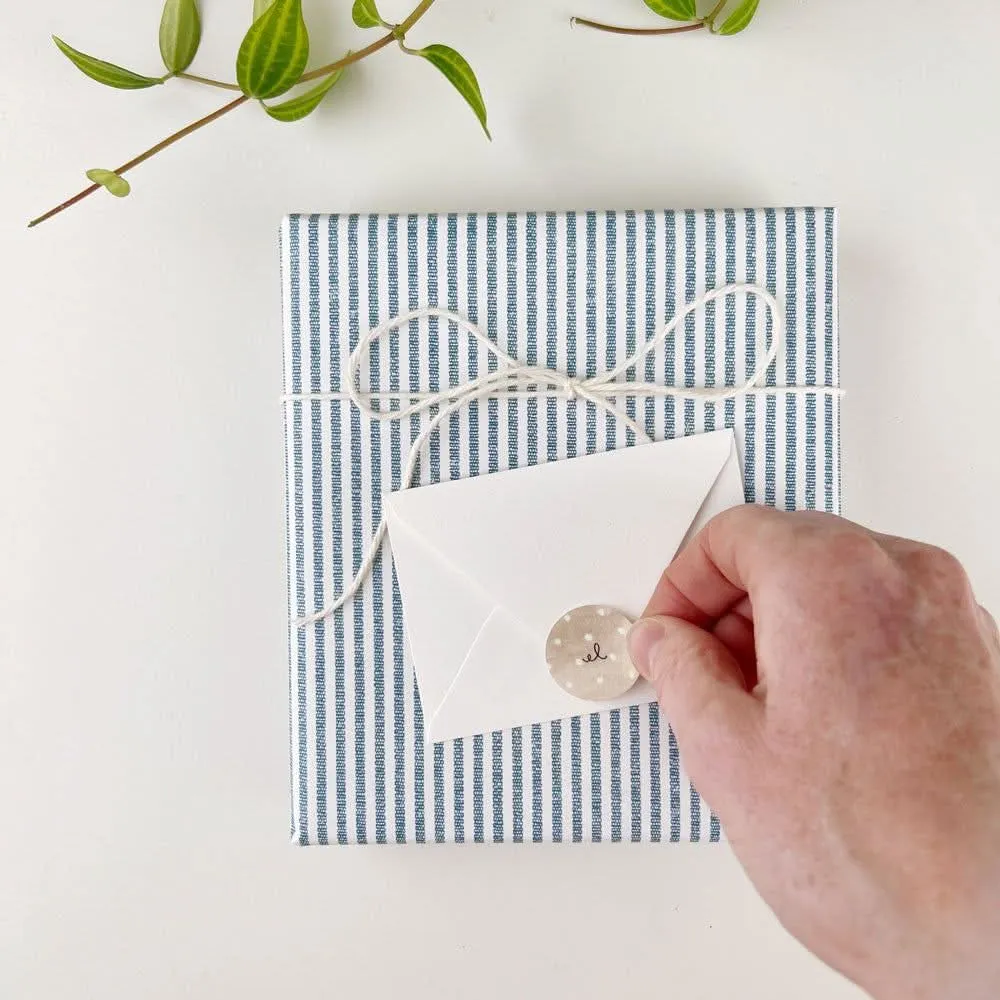 gingham gift mini notecard