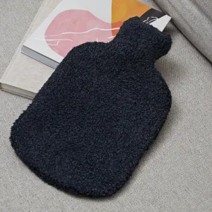 Grey Merino Boucle Hot Water Bottle - Incl Bottle & Cover