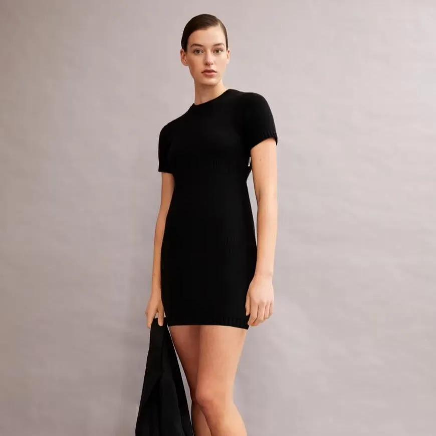 Haazel Reglana Knit Dress - Black