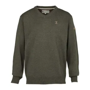 Hunting V-Neck Sweater Khaki Percussion (15121) - Khaki