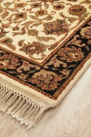 INDIAN HANDMADE FINE WOOL  RUG -476X77CM