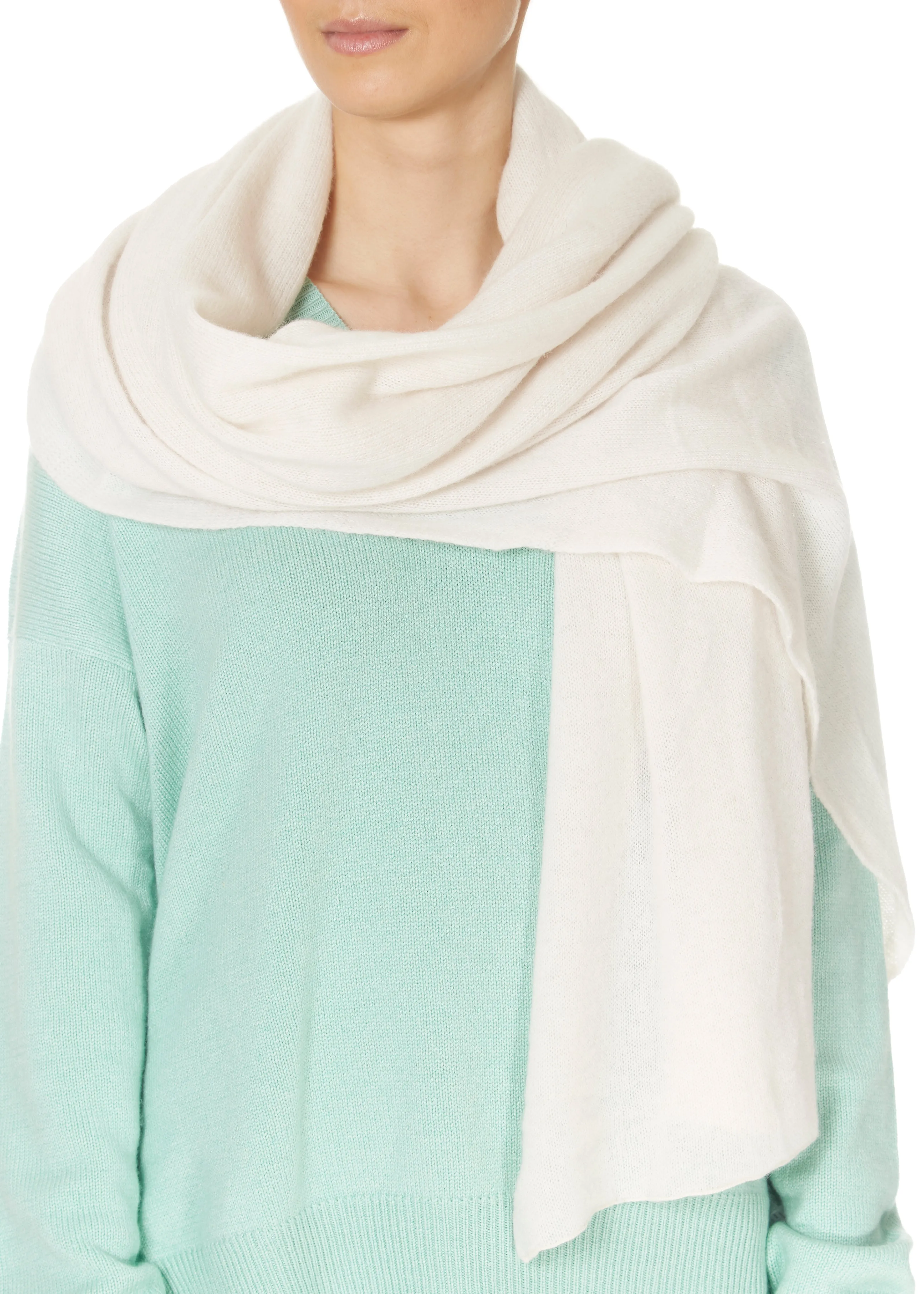 Jessimara Cashmere Winter White Wrap and Scarf