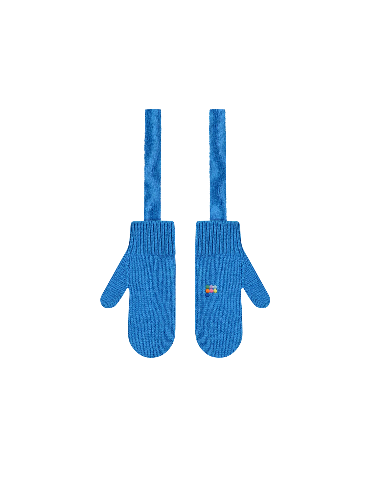 Kids' Recycled Cashmere Mittens—cerulean blue