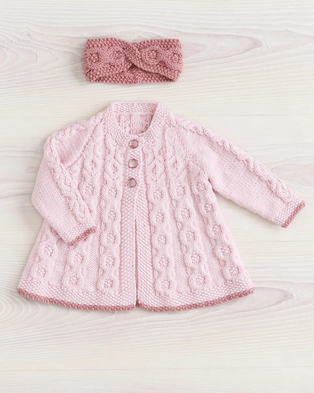 Knitting Pattern Swing Jacket & Headband