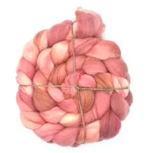 Laurelhurst Roving 4oz: Rhododendron ~ Superfine Merino, Silk, Yak