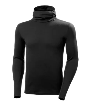 LIFA MERINO MIDWEIGHT HOODIE BASELAYER - BLACK