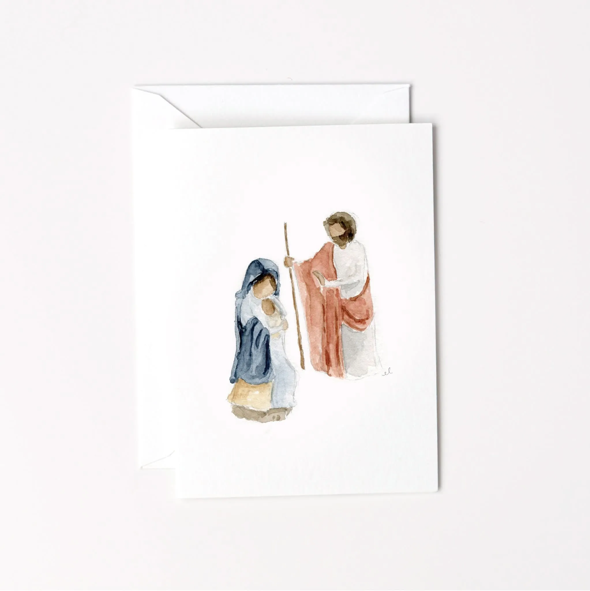 mary & joseph mini notecard