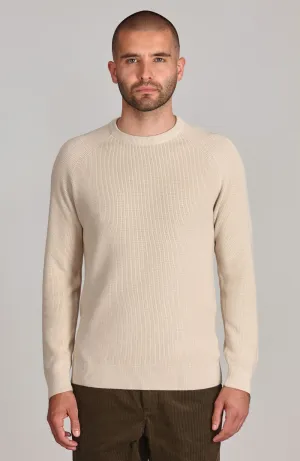 Mens Lightweight Cotton Fisherman Rib Jumper