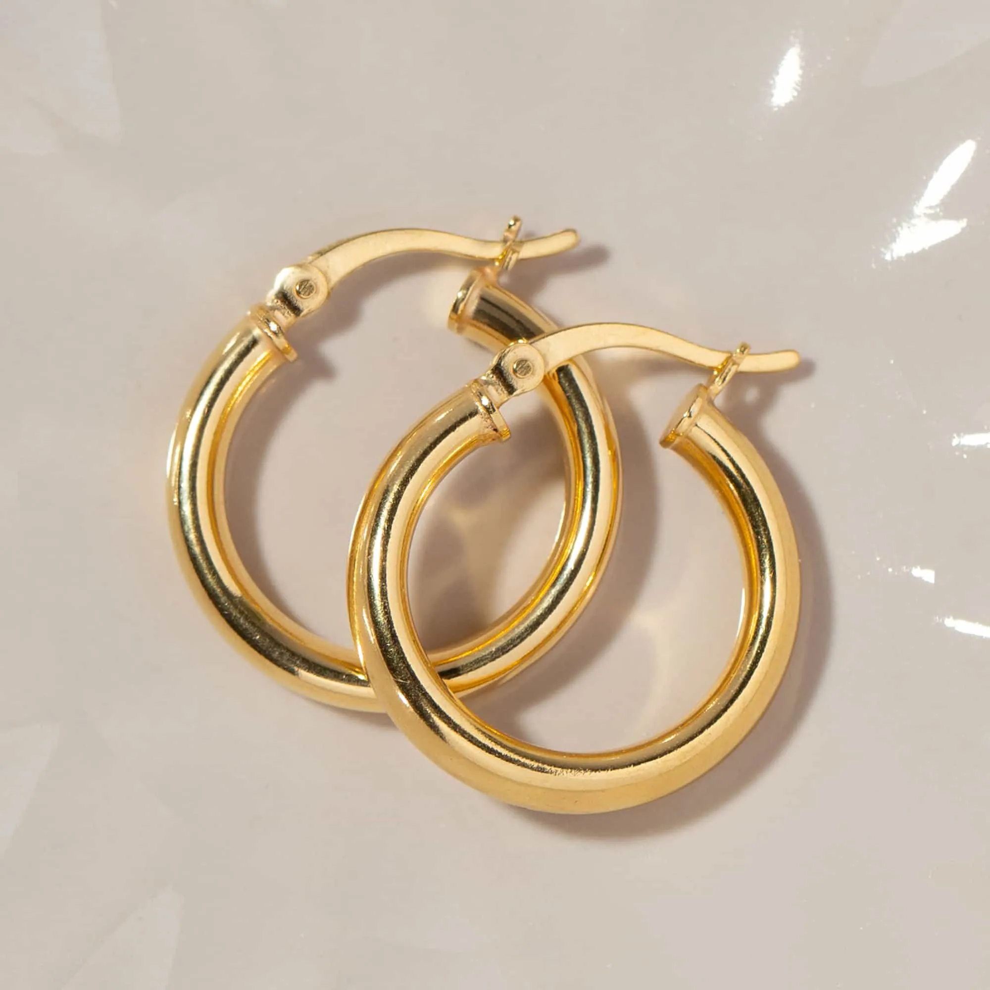 Midi Thick Hoop Earrings