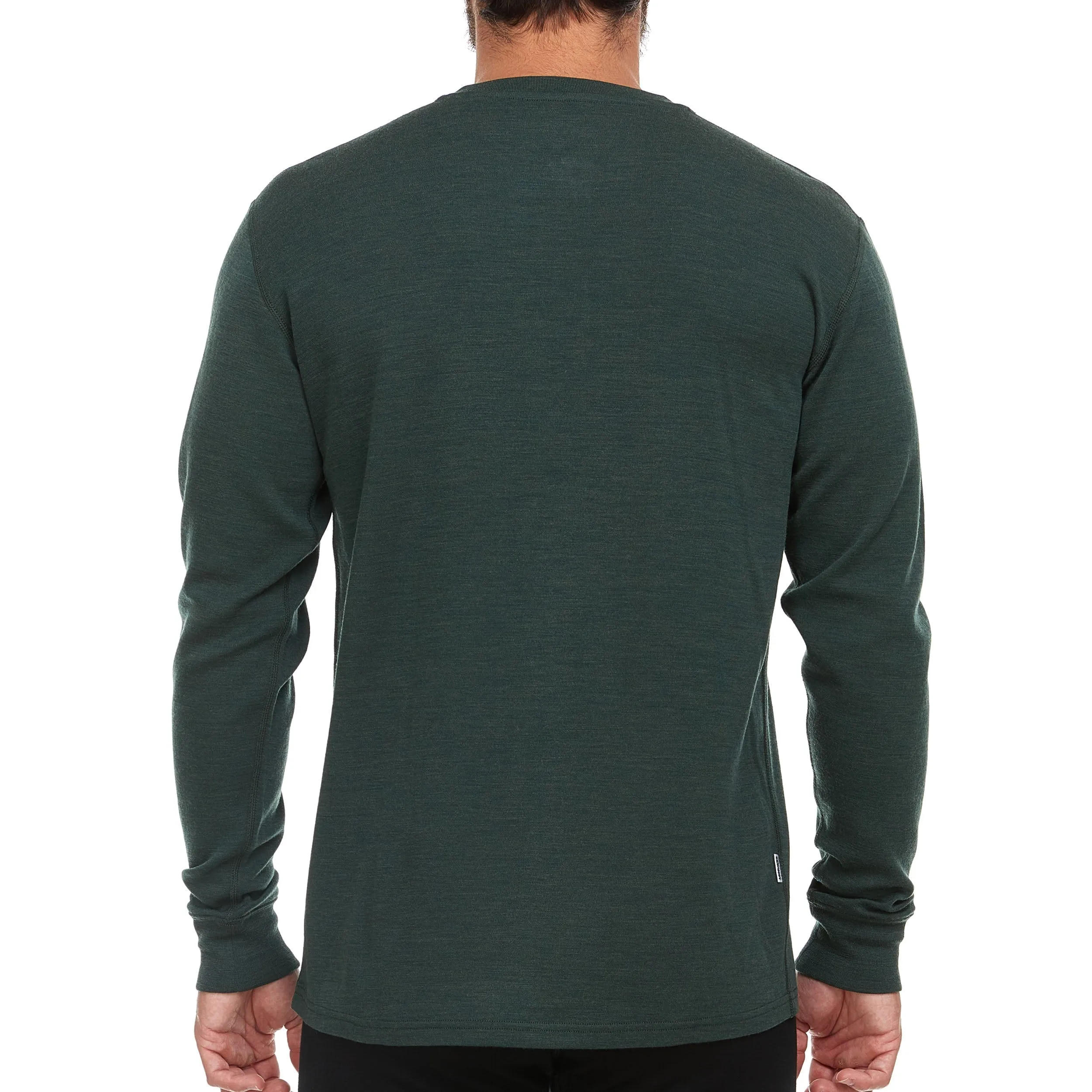 Midweight - Men's Long Sleeve Henley 100% Merino Wool