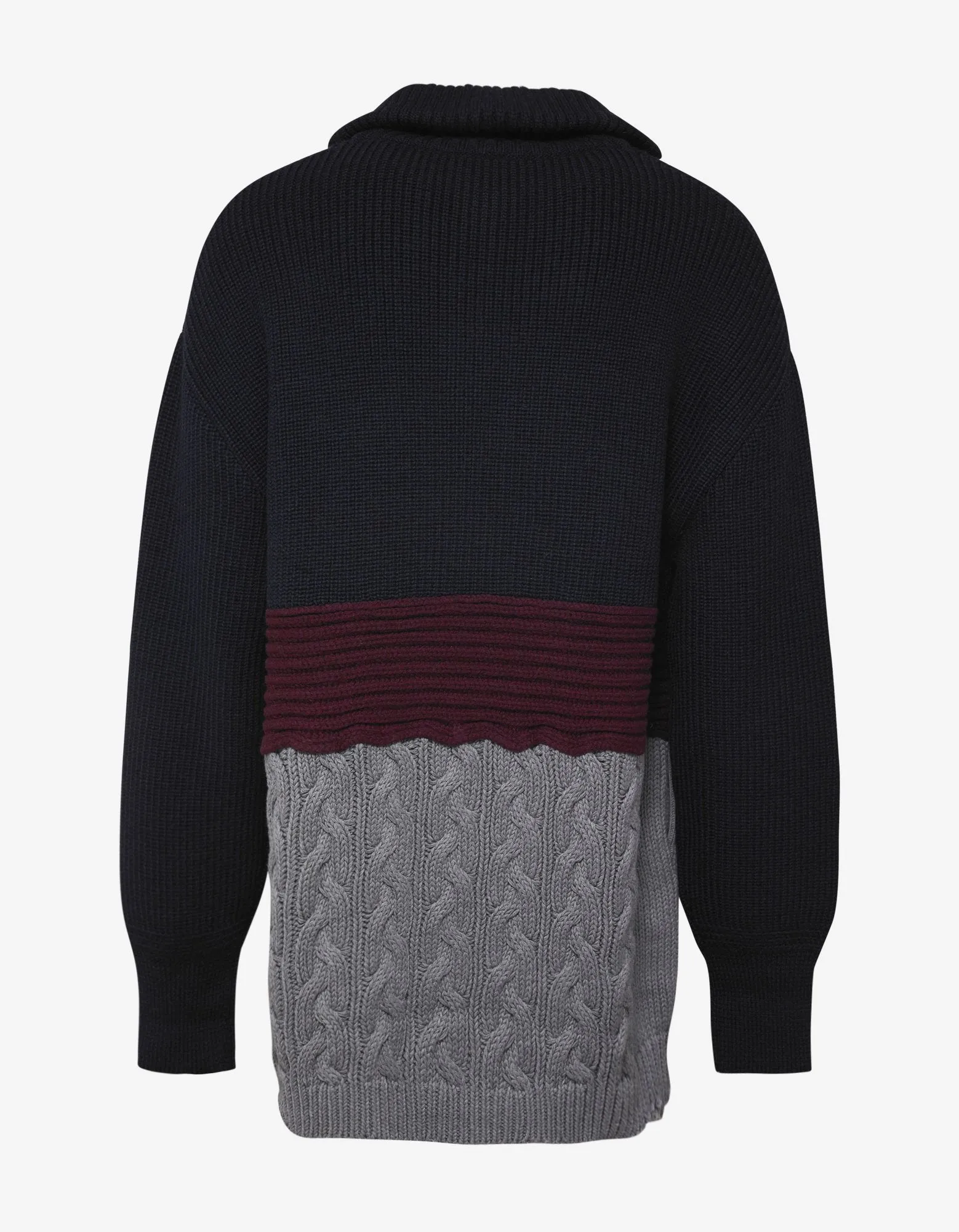 Multi-Panelled Long Knitwear