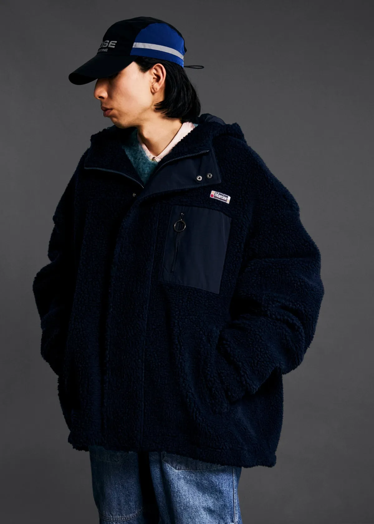 OVERSIZED FLEECE in BLUE