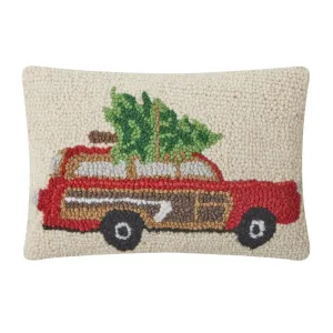 Peking Handicraft Christmas Truck & Tree Cushion