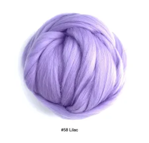 Polish Merino Wool Top - Lilac