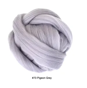 Polish Merino Wool Top - Pigeon Gray