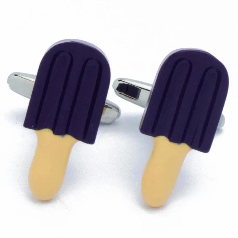 Purple Popsicle Cufflinks