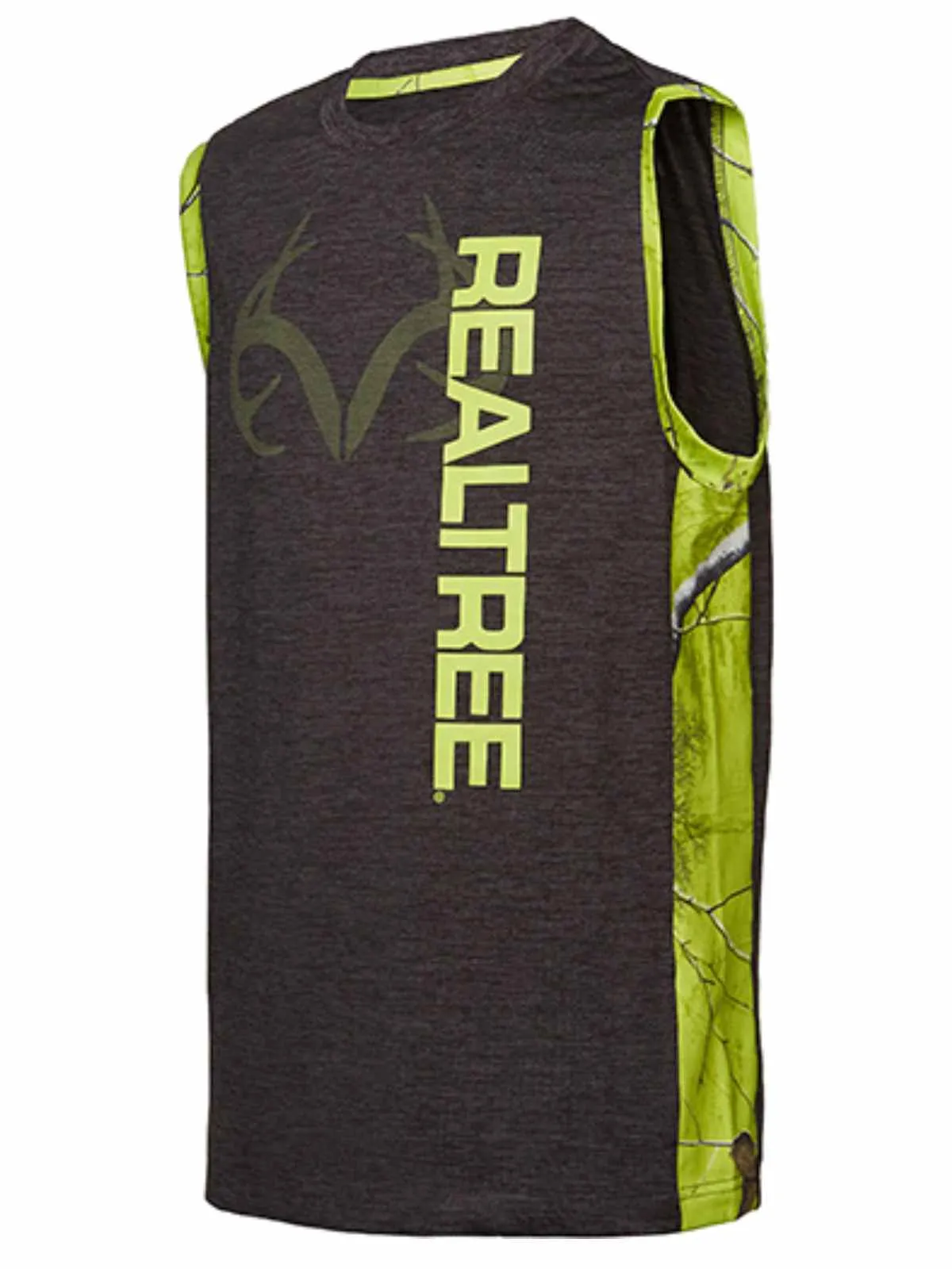 Realtree Camouflage YOUTH BOYS Neon Green Camo Bro-Tank & Shorts Set (M)