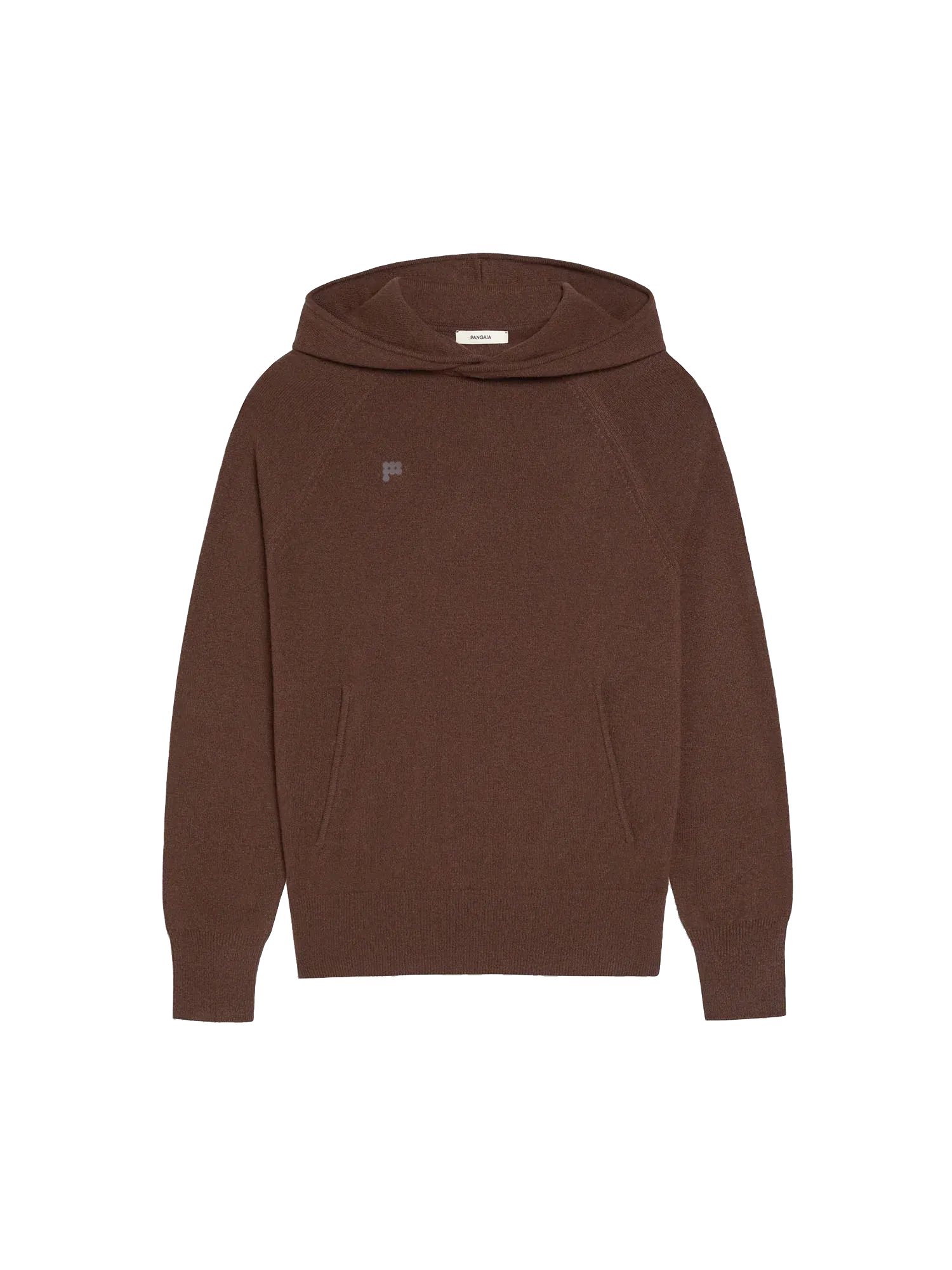 Recycled Cashmere Hoodie—chestnut brown