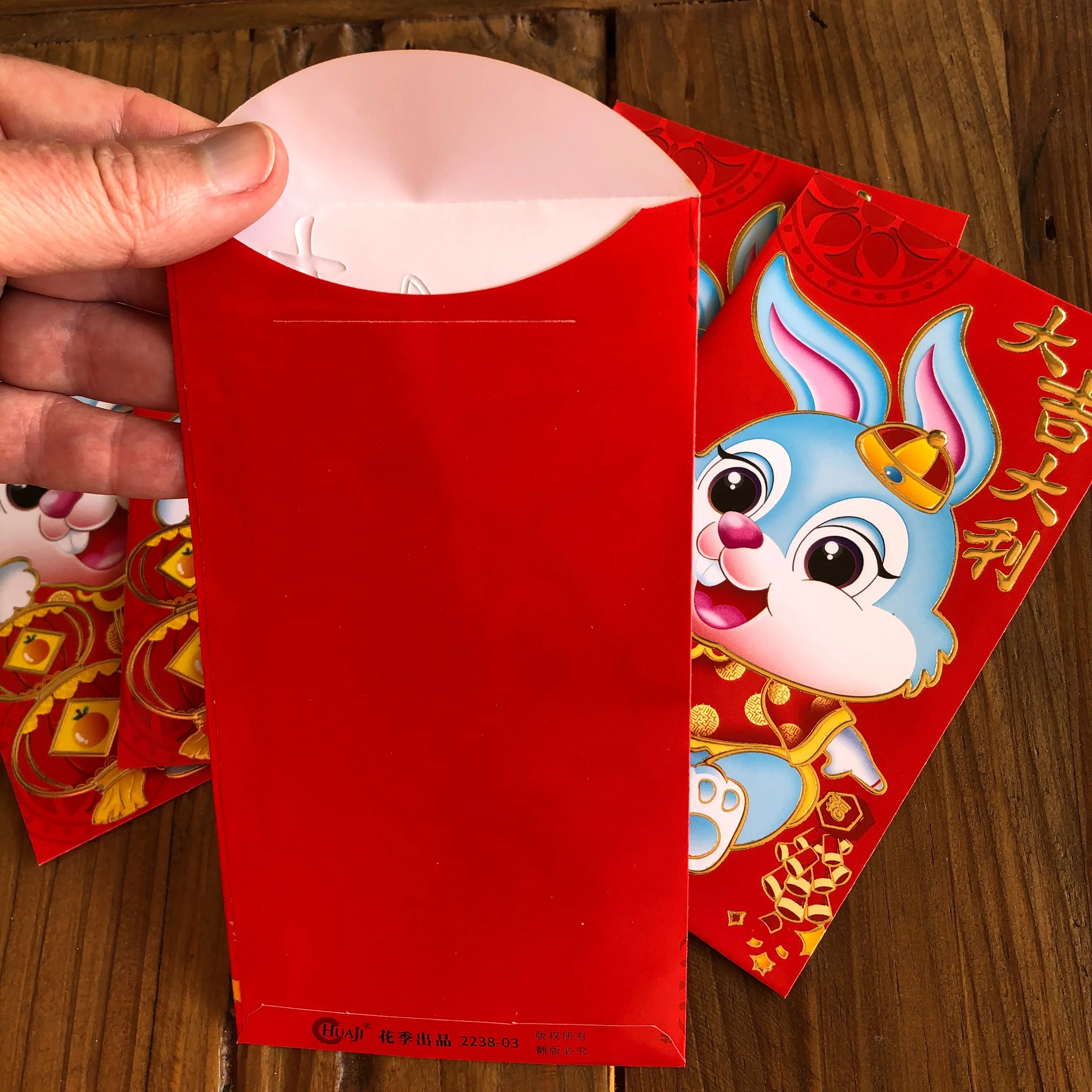 SALE - Blue Rabbit - Red Money Envelopes (6 pack)