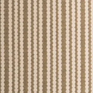 Sage Scallop Stripe Sample - Luxurious Merino Wool Fabric