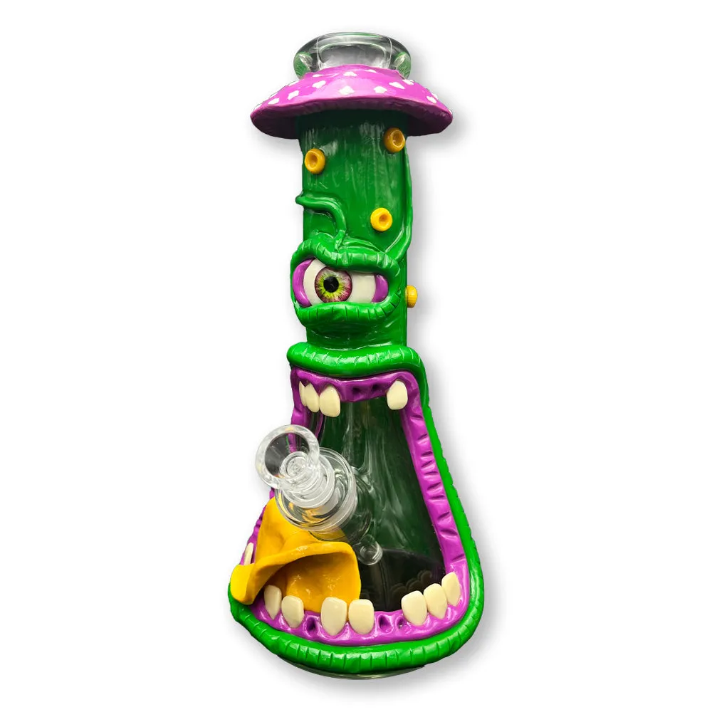 Shroom Monster - 32cm Thick Glass 3D Waterpipe Bong