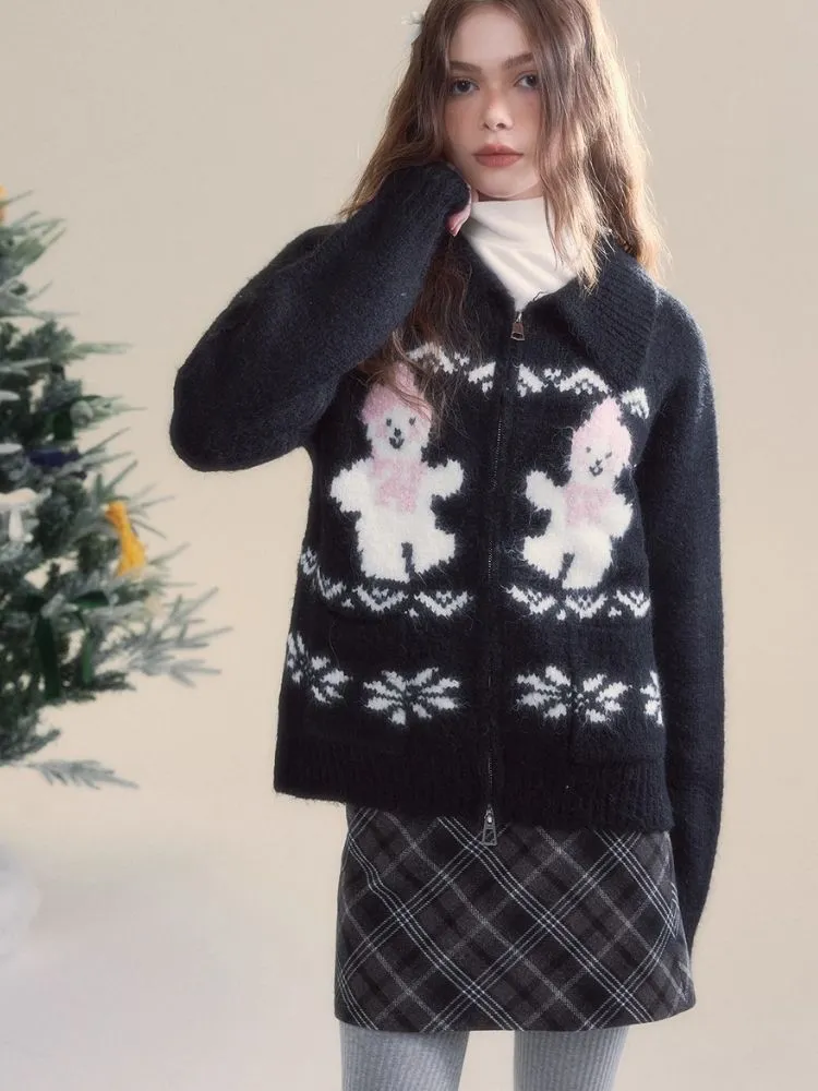 Snowflake Isle Vintage Sweater Cardigan【s0000005516】