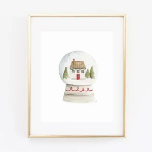 snowglobe art print