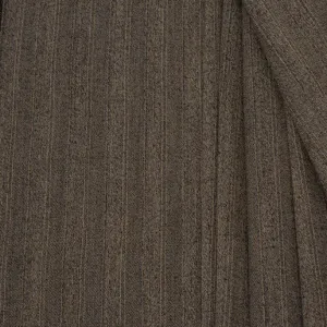 Striped Brown Suiting Fabric 214