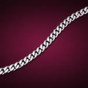 Thick Curb Chain, 925 Silver