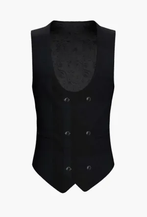 Waistcoat Black Super 110'S / Style No WL2335033